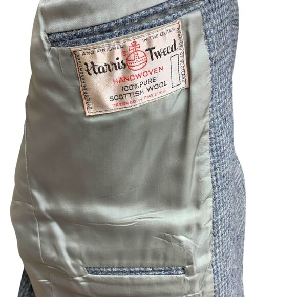 Vintage Givenchy Gentlemen Harris Tweed Union Made Blazer‎ Mens Size 44 - Picture 4 of 12